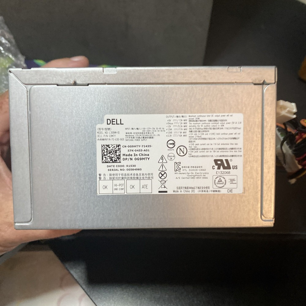 L300NM-01 Power Supply  Fit Dell Inspiron 3847 MT PS-6301-06D A1